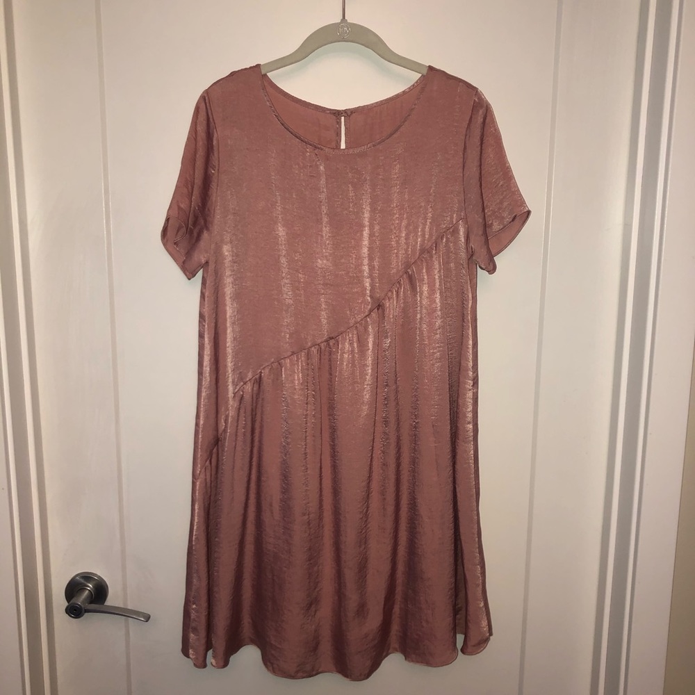 Pink Satin Dress - Picture 3 of 4